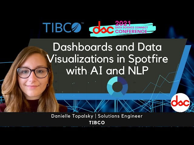 Dashboards and Data Visualizations in Spotfire with AI and NLP