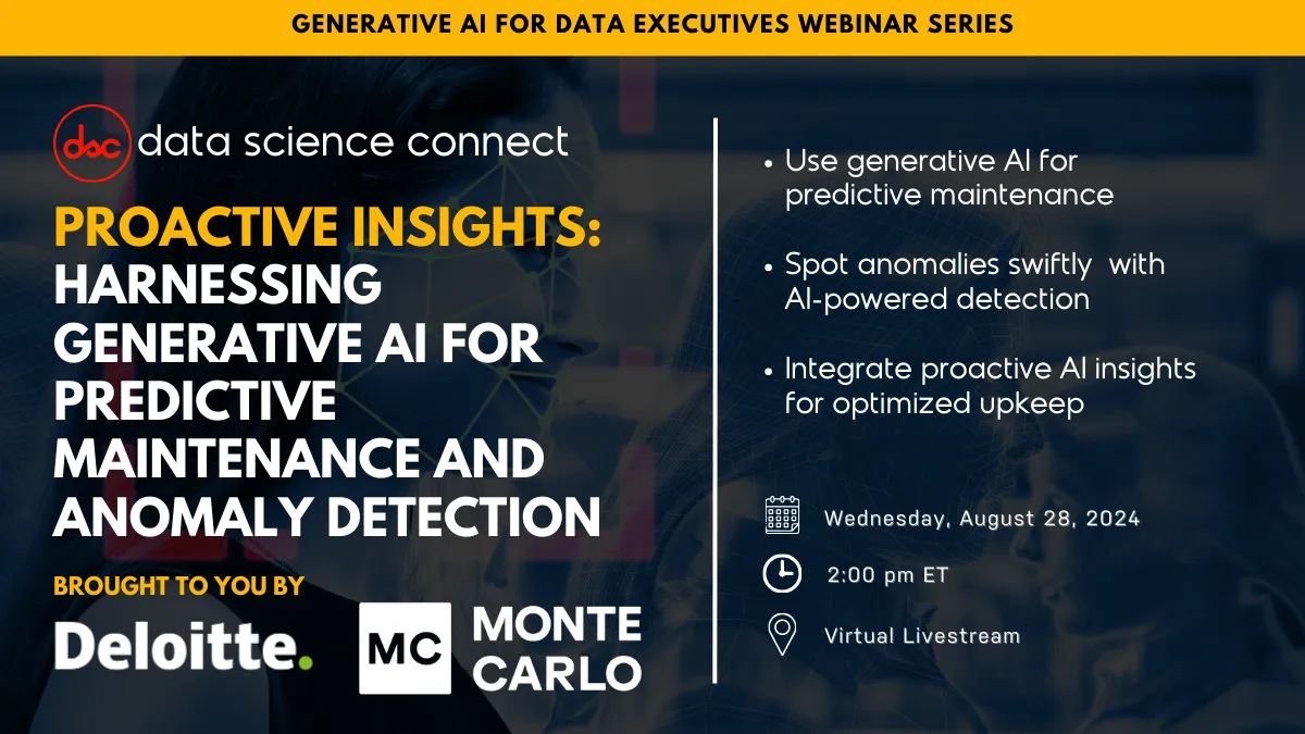 Generative AI For Data Observability - Data Executive Webinar